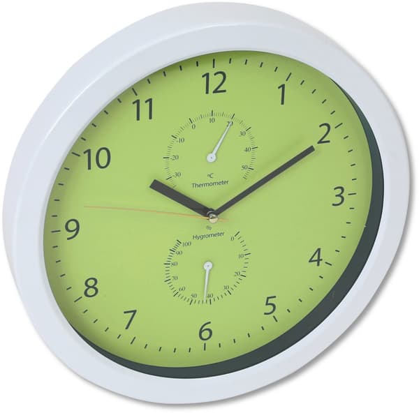 Platinet wall clock Summer, green (42573)