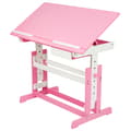 Miniatyrbillede 1 af 4: Skrivebord til børn med kant - pink