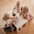 Pikkukuva 3 / 11: Säädettävä Montessori-pöytä ja -tuolisetti  - Montessori lastentuoli ja pöytä - Lasten pöytä ja tuolit puusta  - Säädettävä lastentuoli ja -pöytä