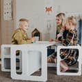 Pikkukuva 4 / 11: Säädettävä Montessori-pöytä ja -tuolisetti  - Montessori lastentuoli ja pöytä - Lasten pöytä ja tuolit puusta  - Säädettävä lastentuoli ja -pöytä