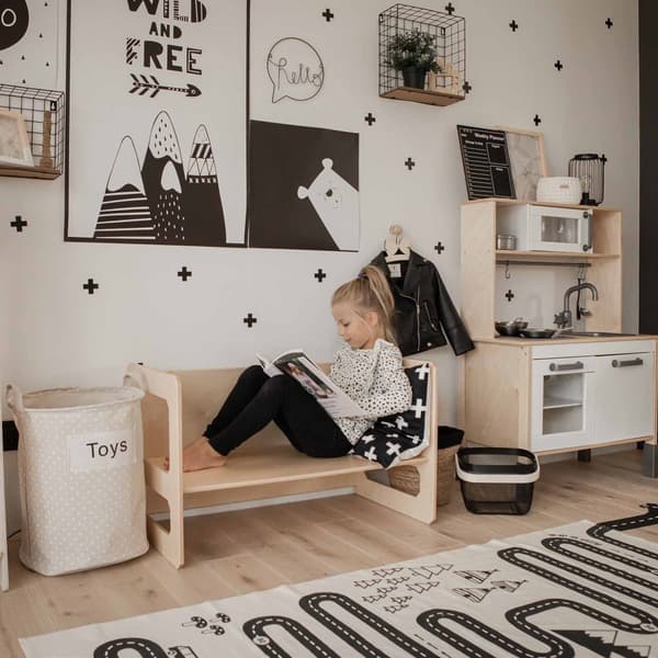 Montessori afgangsbord og stol sæt