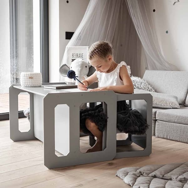 Montessori afgangsbord og stol sæt