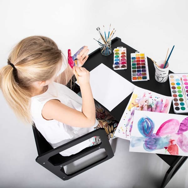 Montessori afgangsbord og stol sæt