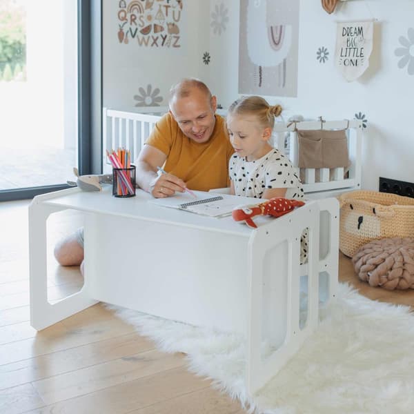 Montessori afgangsbord og stol sæt