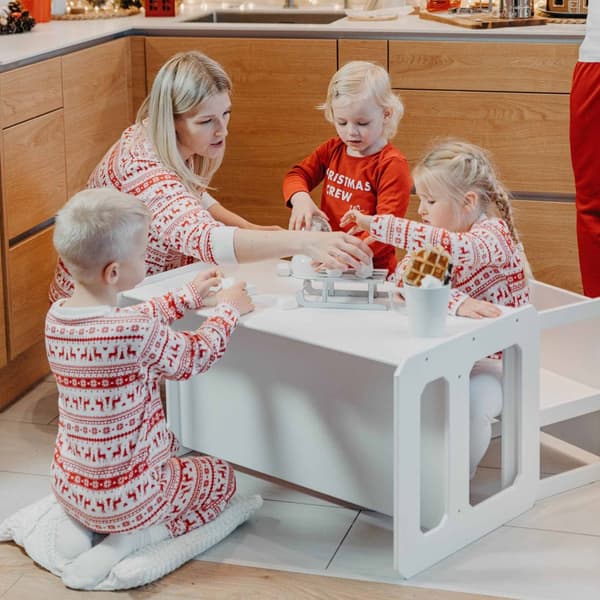 Montessori afgangsbord og stol sæt