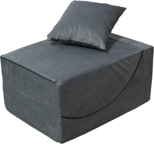 Relax lænestol - 60 x 150 x 40 cm - sort rød