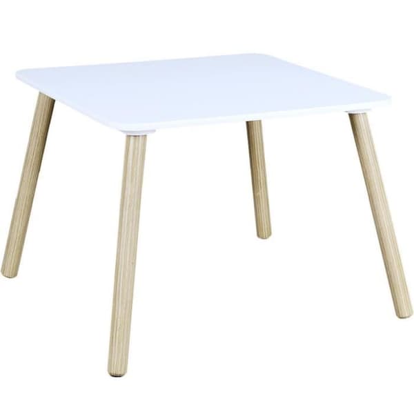 Home Deco Kids HD6764 Barnbord och 2 stolar Unicorn Lily Vit beige och flerfärgad