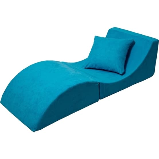Fällbar Möbel - Bord - Puff - Soffa 3-1 - Blå