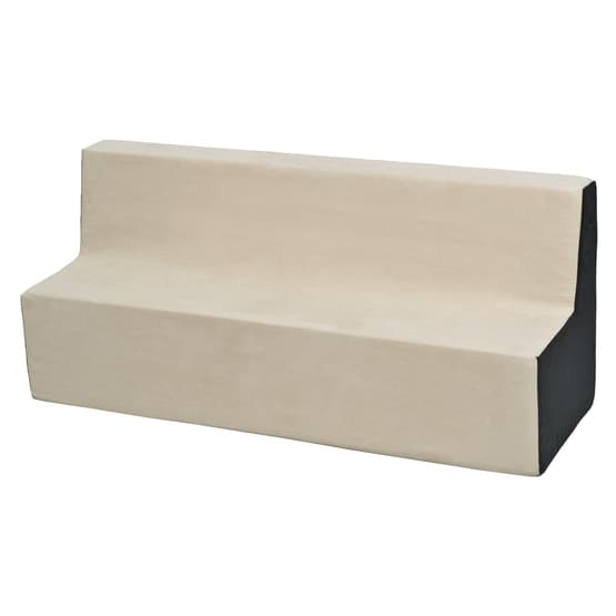 Barnsoffa Lång - Mjuk Skum Beige Och Grå