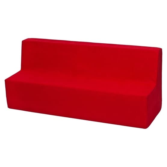 Børnesofa Lang - Soft Foam Rød