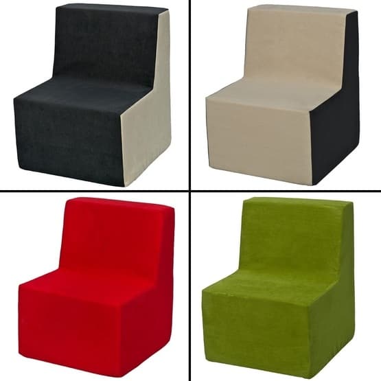 Lasten sohva - Soft Foam - beige ja harmaa