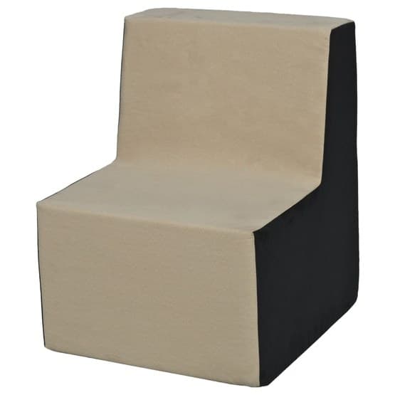Børnesofa - Blødt Skum - Beige Og Grå
