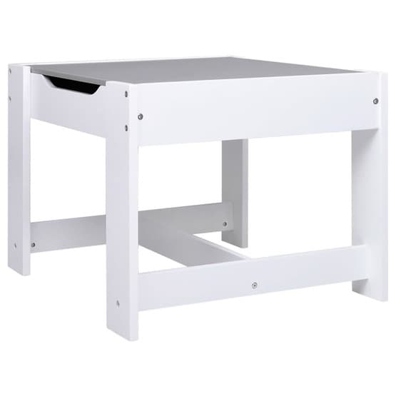 Barnbord Med 2 Stolar Vit Mdf