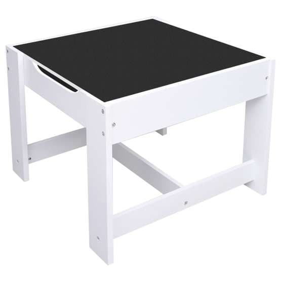 Barnbord Med 2 Stolar Vit Mdf