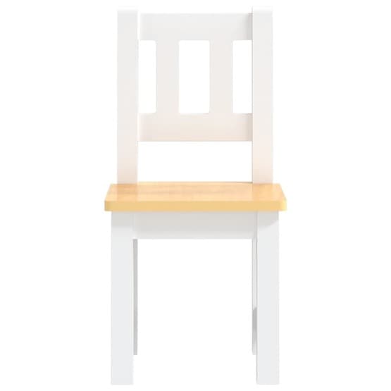 Barnbord Och Stolar 3 Delar Vit Och Beige Mdf