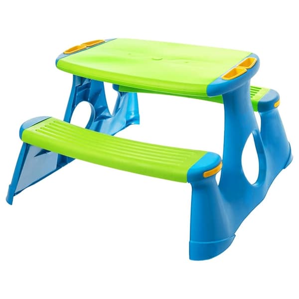 vidaXL picnicbænk til børn 89,5x84,5x48 cm polypropylen