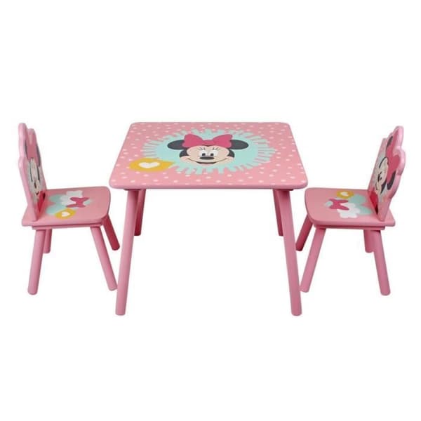 Bordsset med 2 stolar för barn Disney Minnie