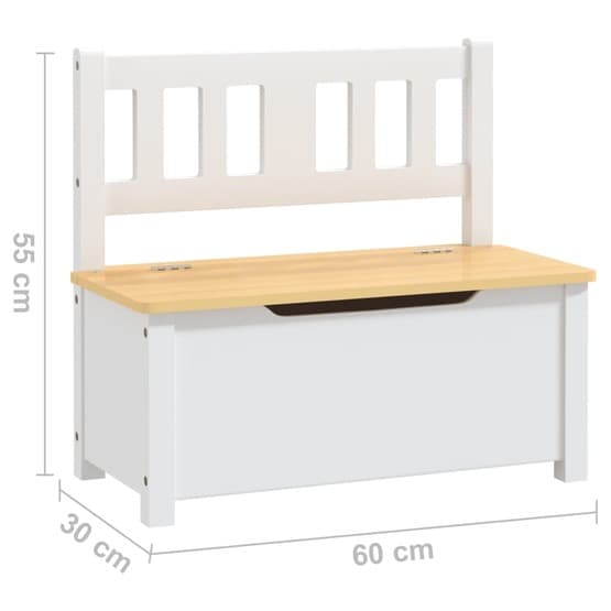 Barnbord Och Stolar 4 Delar Vit Och Beige Mdf