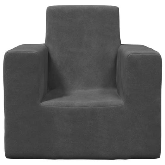 Barnsoffa Antracit Plysch