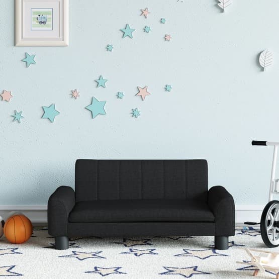 Barnsoffa 70X45X30 Cm Tyg Svart