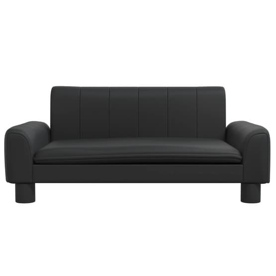 Barnsoffa 70X45X30 Cm Konstläder Svart