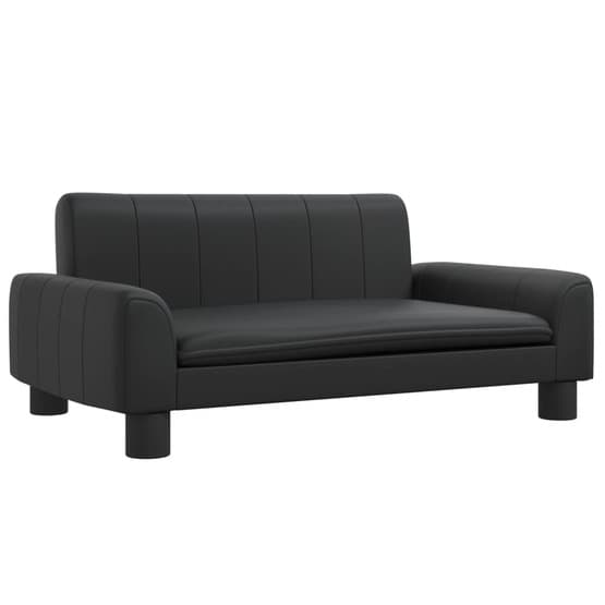 Barnsoffa 70X45X30 Cm Konstläder Svart