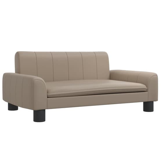 Barnsoffa 70X45X30 Cm Konstläder Cappuccino