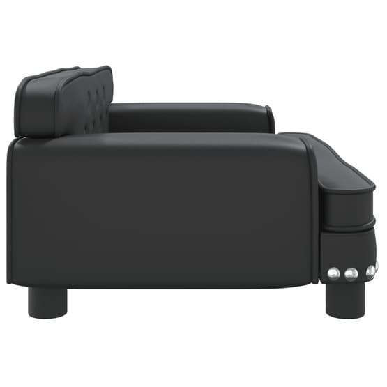 Barnsoffa 70X45X30 Cm Svart Konstläder