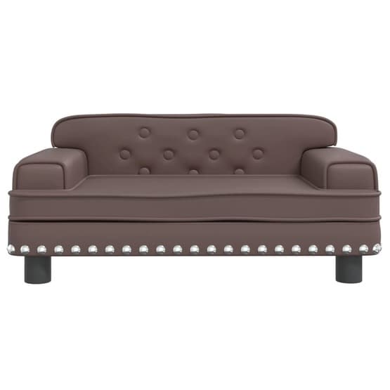 Barnsoffa 70X45X30 Cm Brun Konstläder