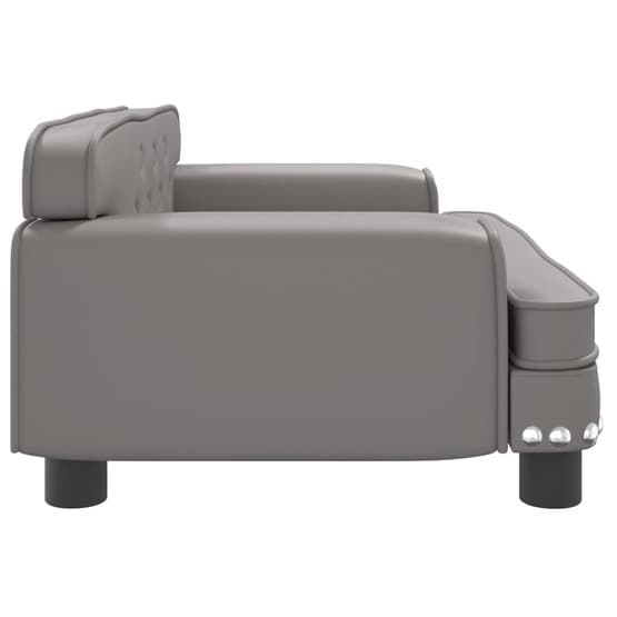Barnsoffa 70X45X30 Cm Grå Konstläder