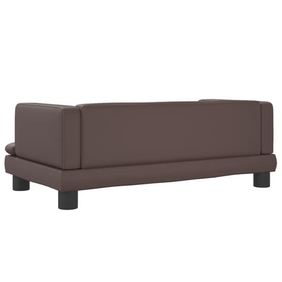 Barnsoffa Brun 80X45X30 Cm Konstläder