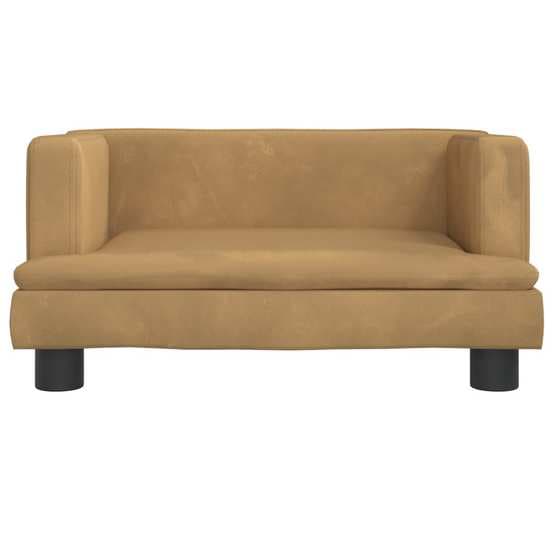 Barnsoffa Brun 60X40X30 Cm Sammet