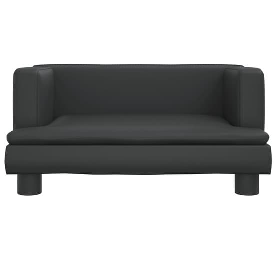 Barnsoffa Svart 60X40X30 Cm Konstläder