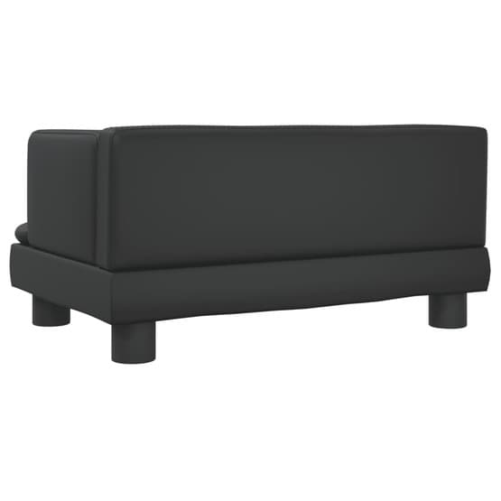 Barnsoffa Svart 60X40X30 Cm Konstläder