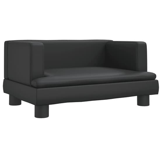 Barnsoffa Svart 60X40X30 Cm Konstläder