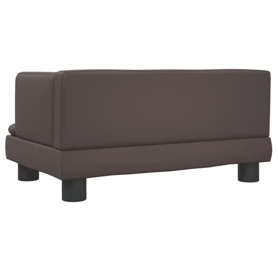 Barnsoffa Brun 60X40X30 Cm Konstläder