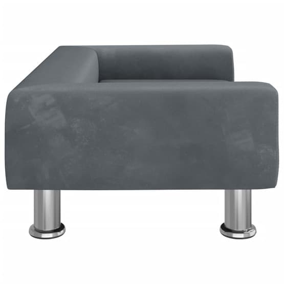 Barnsoffa Mörkgrå 70X45X26,5 Cm Sammet