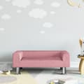 Miniatyrbild 1 av 7: Barnsoffa Rosa 70X45X26,5 Cm Sammet