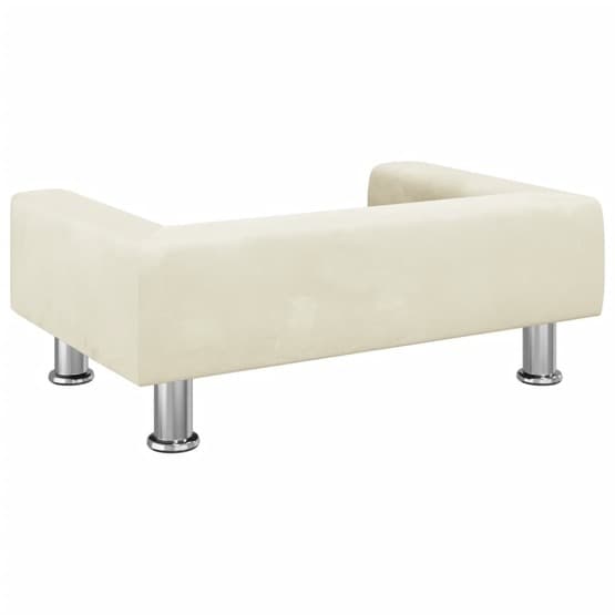 Barnsoffa Gräddvit 70X45X26,5 Cm Sammet