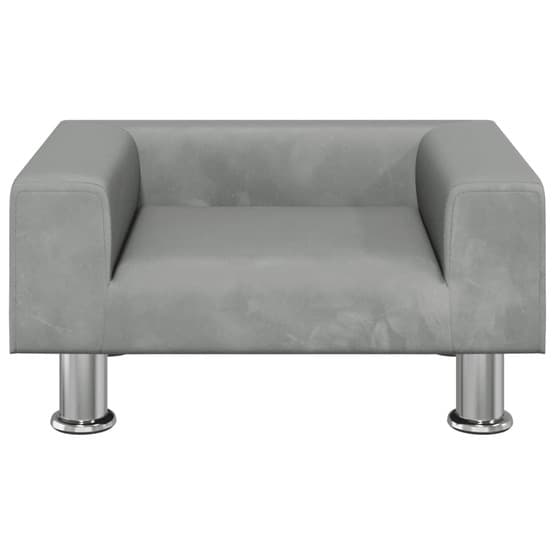 Barnsoffa Ljusgrå 50X40X26,5 Cm Sammet