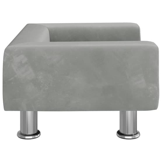 Barnsoffa Ljusgrå 50X40X26,5 Cm Sammet