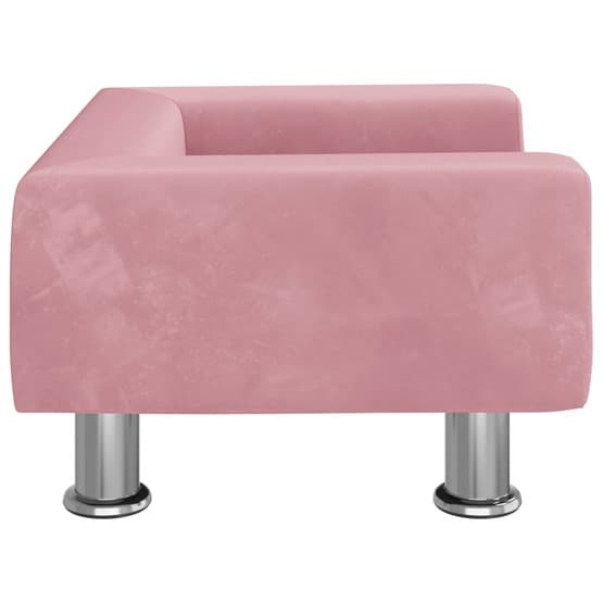 Barnsoffa Rosa 50X40X26,5 Cm Sammet