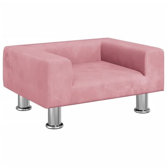 Barnsoffa Rosa 50X40X26,5 Cm Sammet
