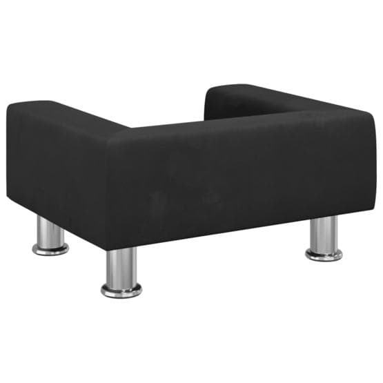 Barnsoffa Svart 50X40X26,5 Cm Sammet
