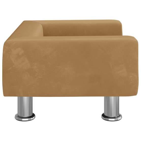 Barnsoffa Brun 50X40X26,5 Cm Sammet