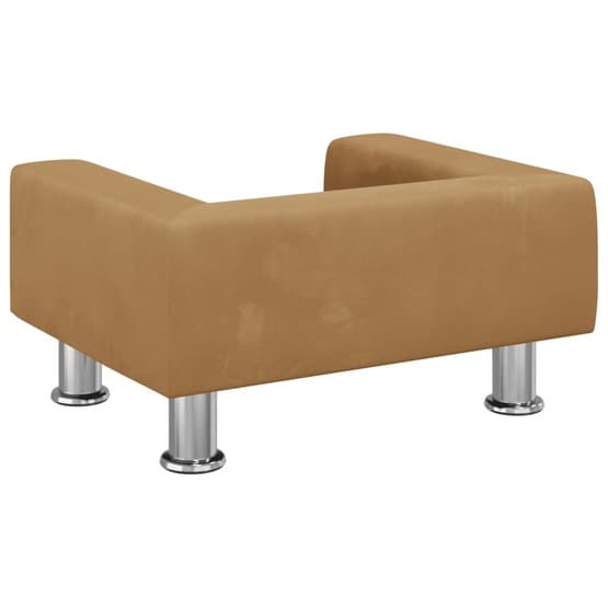 Barnsoffa Brun 50X40X26,5 Cm Sammet