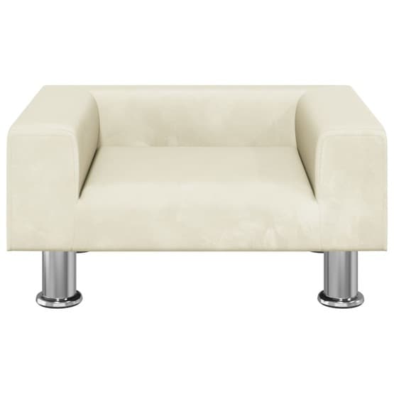 Barnsoffa Gräddvit 50X40X26,5 Cm Sammet