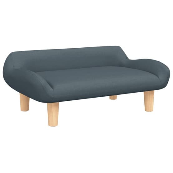 Barnsoffa Mörkgrå 70X40X24 Cm Tyg