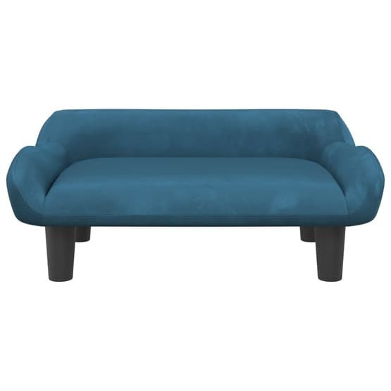 Barnsoffa Blå 70X40X24 Cm Sammet