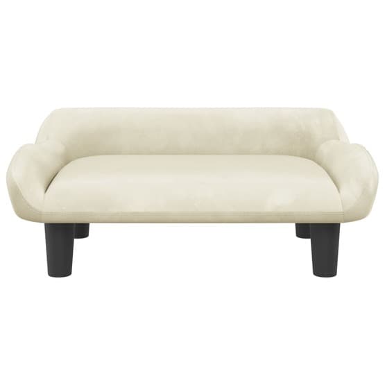 Barnsoffa Gräddvit 70X40X24 Cm Sammet